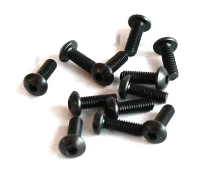 Lot de 12 vis M4x12 - DF Model 7559 / Pour Voiture DF Model Destructor 1/8 - Breizh Modélisme.