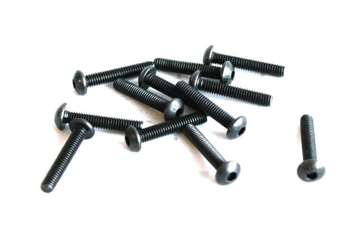 Lot de 12 vis M4x22 - DF Model 7563 / Pour Voiture DF Model Destructor 1/8 - Breizh Modélisme.
