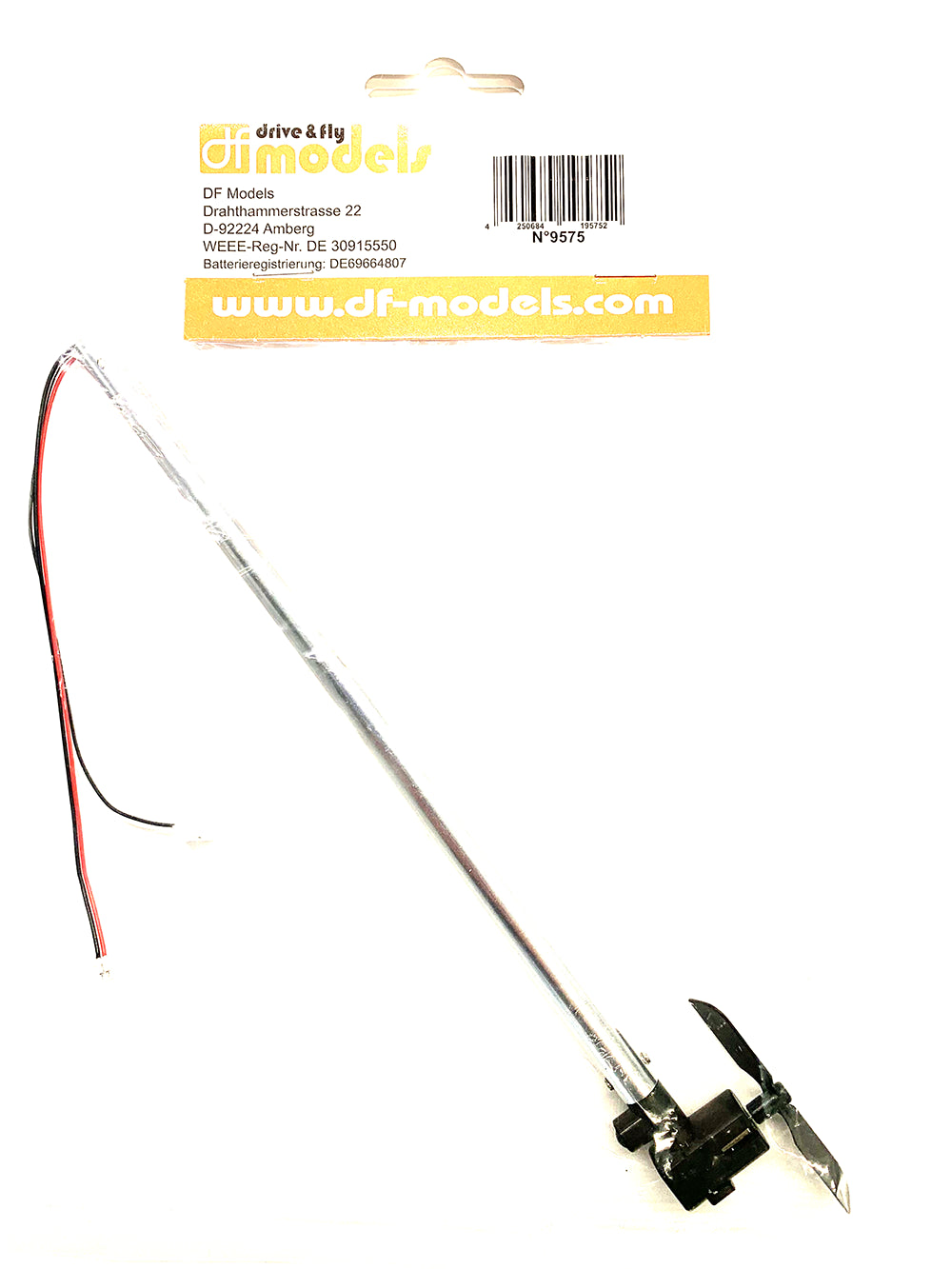 Tige arrière en métal avec moteur pour 9570 - DF Models 9575 - Breizh Modélisme.