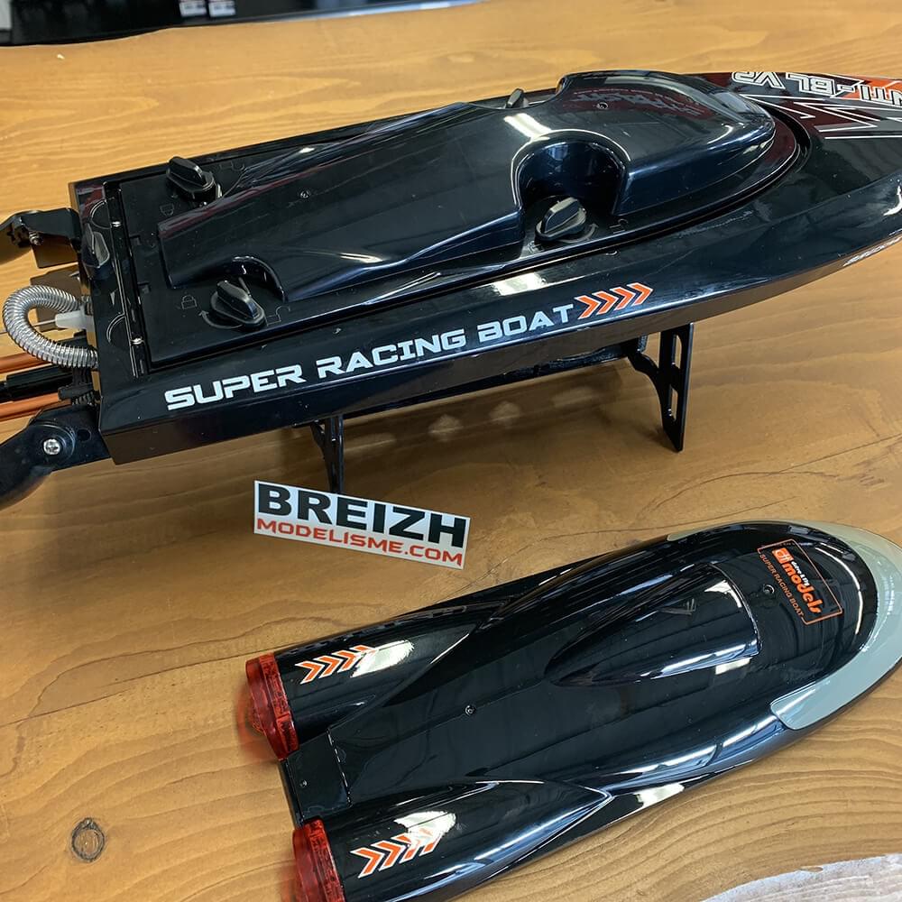 Bateau télécommandé électrique Brushless 55+km/h AVANTI BL V2 - Breizh Modélisme.