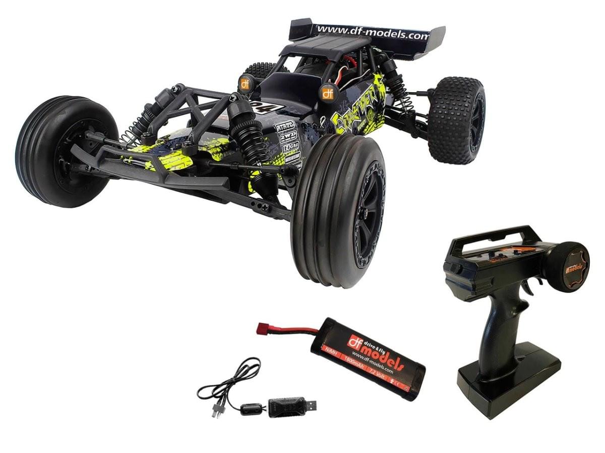 DF Models Buggy RC 1/10 Crusher V2 Race 2WD RTR 35km/h 3140 - Breizh Modélisme.
