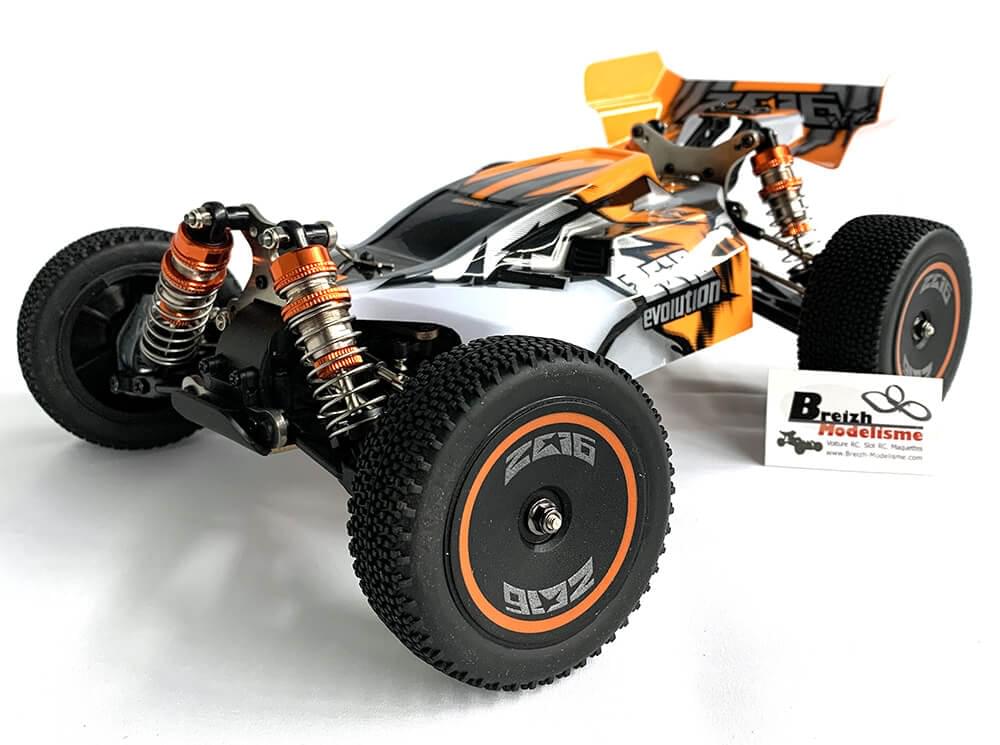 DF Models Buggy RC Z06 Evolution V2 RTR 1/14 - 60km/h 4WD - 3123 / Wltoys 144001 - Breizh Modélisme.