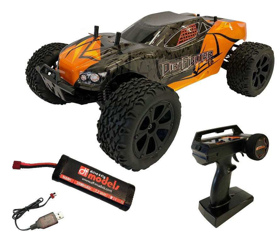 DF Models Truggy Tout Terrain DirtFighter RTR 1/10 vitesse 40km/h 3178 - Breizh Modélisme.