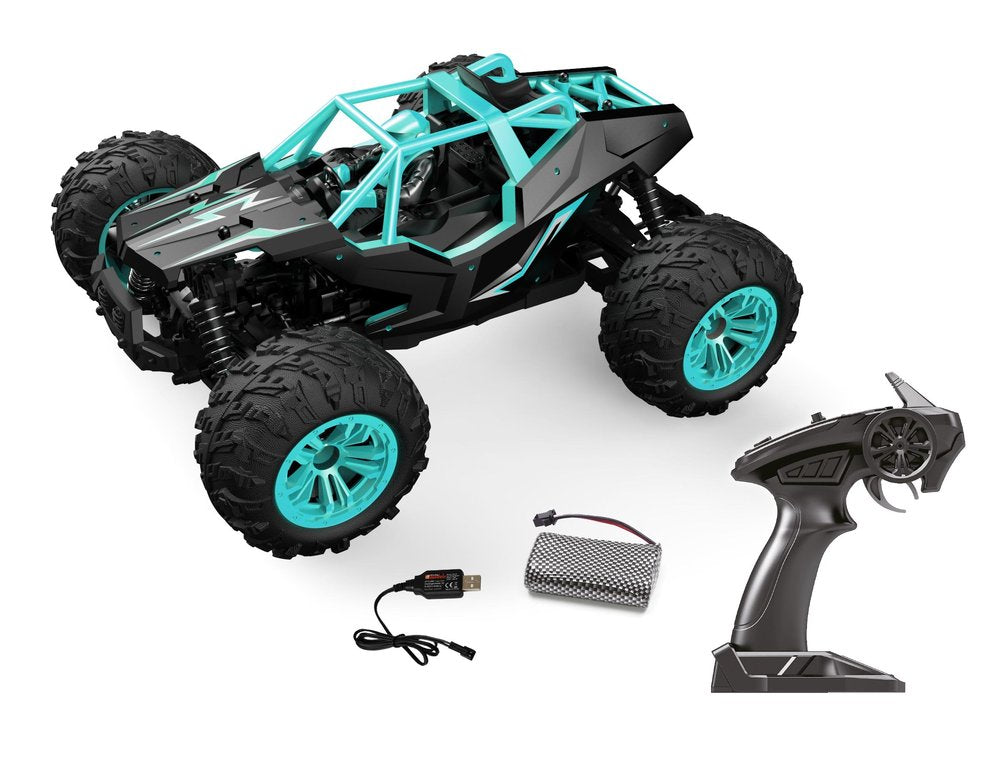 DF Models Voiture Jouet RC Fun Racer" 1/14 RTR Bleu 2.4gHz - 3160 - Breizh Modélisme.
