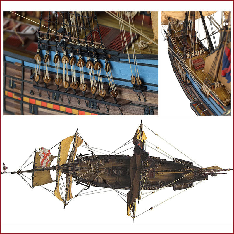 Maquette de bateau en bois Disarmodel 20149 San Luis S. XVII 1:72