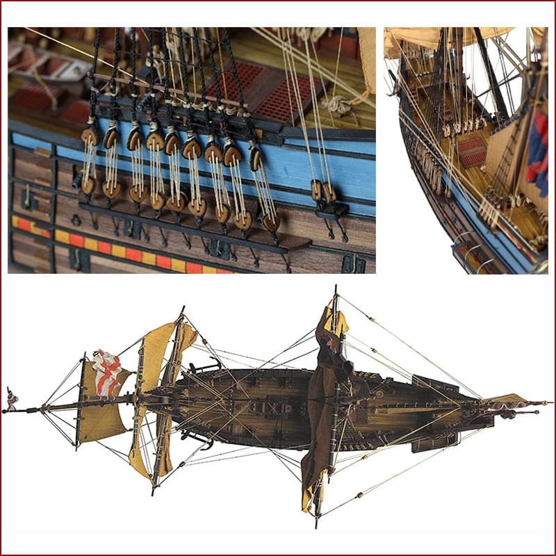 Maquette de bateau en bois Disarmodel 20149 San Luis S. XVII 1:72