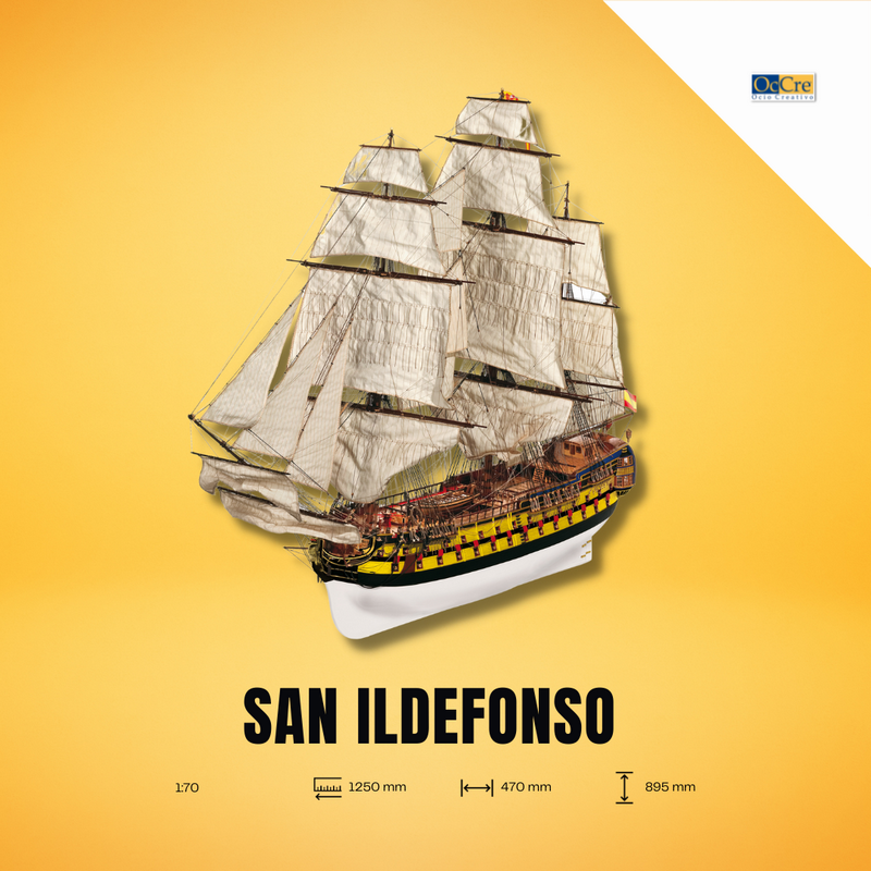 Occre 15004 Maquette Bateau Bois SAN IDELFONSO - Breizh Modélisme.