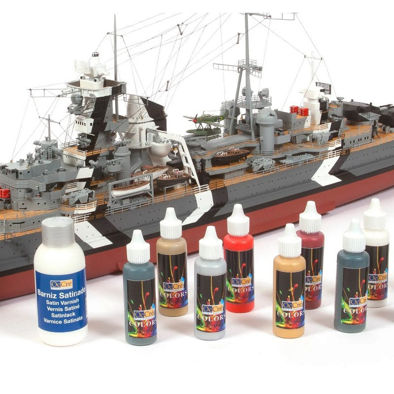 Pack de peintures acrylique et Vernis Prinz Eugen" - Occre 90506" - Breizh Modélisme.