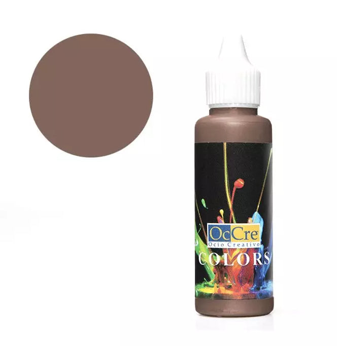 Peintures acryliques 30 ml - Brun rougeâtre - Occre 19307 - Breizh Modélisme.