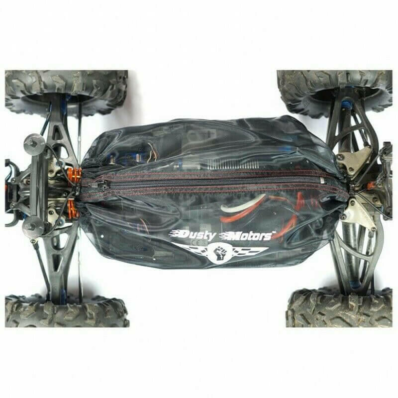 Housse de protection 1/10 Taxxas Rustler 4x4 / Stampede 4x4 / HOSS - Dusty Motors - Breizh Modélisme.