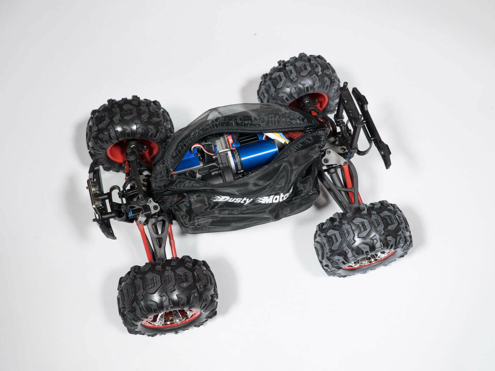 Housse de protection Noir Traxxas E Revo, Summit, Rally 1/16 Dusty Motors - Breizh Modélisme.