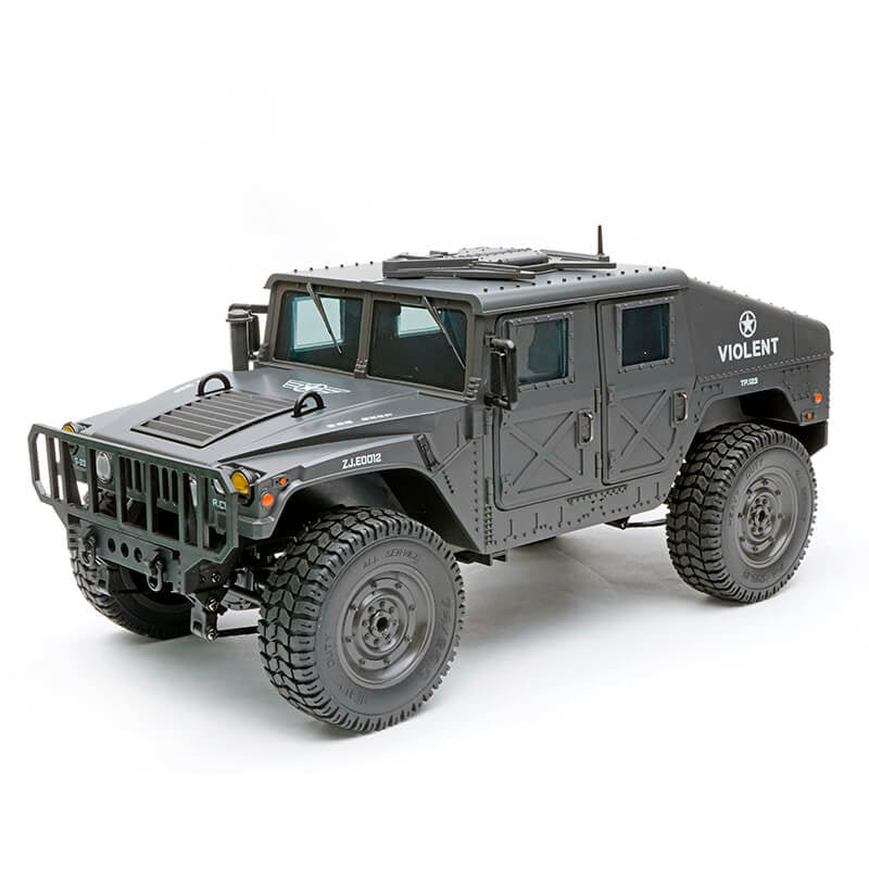 Camion militaire Hummer radiocommandé E-ZEE RC 1/16 4x4 Vert - Breizh Modélisme.