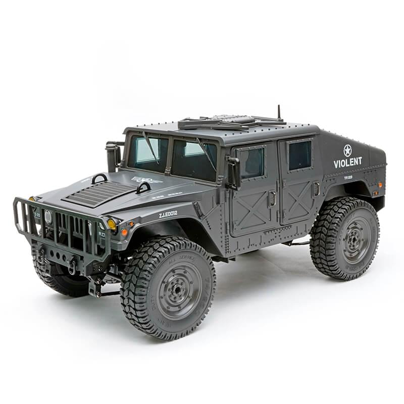 Camion militaire Hummer radiocommandé E-ZEE RC 1/16 4x4 Vert - Breizh Modélisme.
