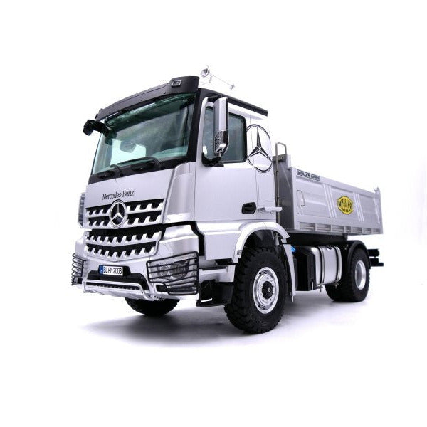 FM Electrics Camion à benne en métal LKW Kipper 4x4 Mercedes-Benz Arocs électrique 1:14
