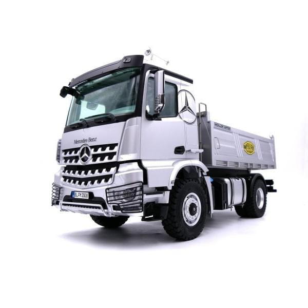 FM Electrics Camion à benne en métal LKW Kipper 4x4 Mercedes-Benz Arocs électrique 1:14