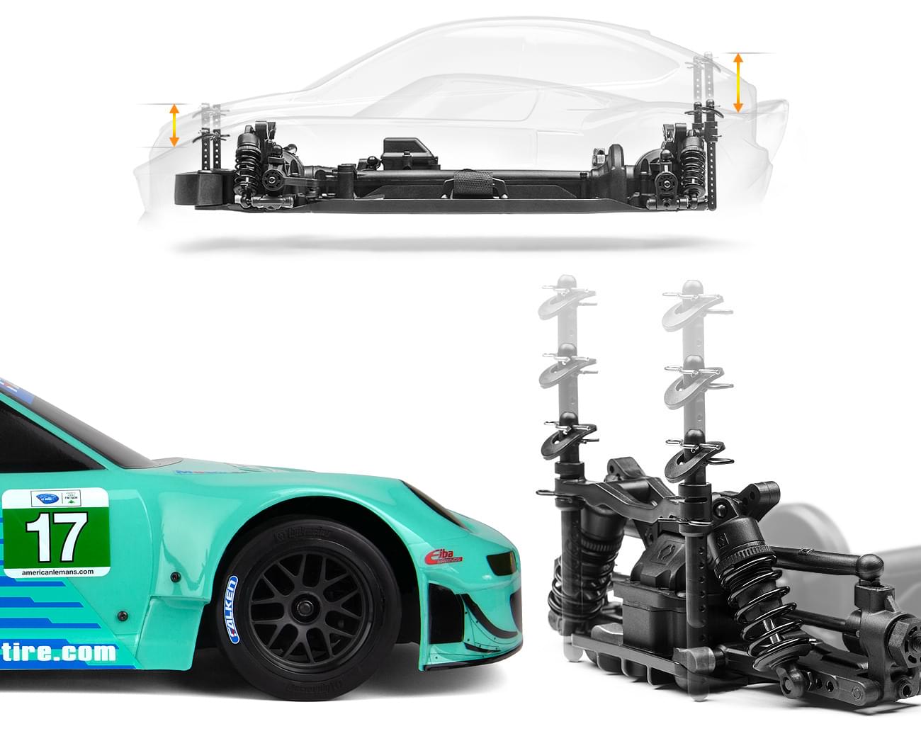 HPI Racing Sport 3 Porsche 911 GT3 RSR Falken FLUX - HP160781