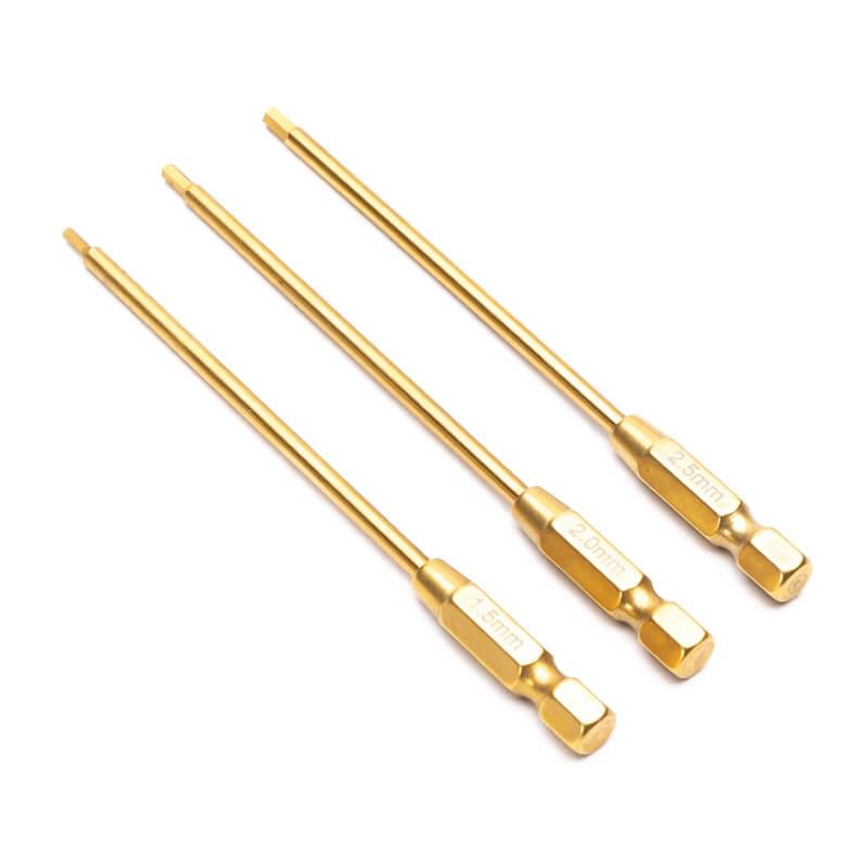 Jeu d'embouts hexagonaux FASTRAX 1,5/2,0/2,5 mm pour tournevis électrique