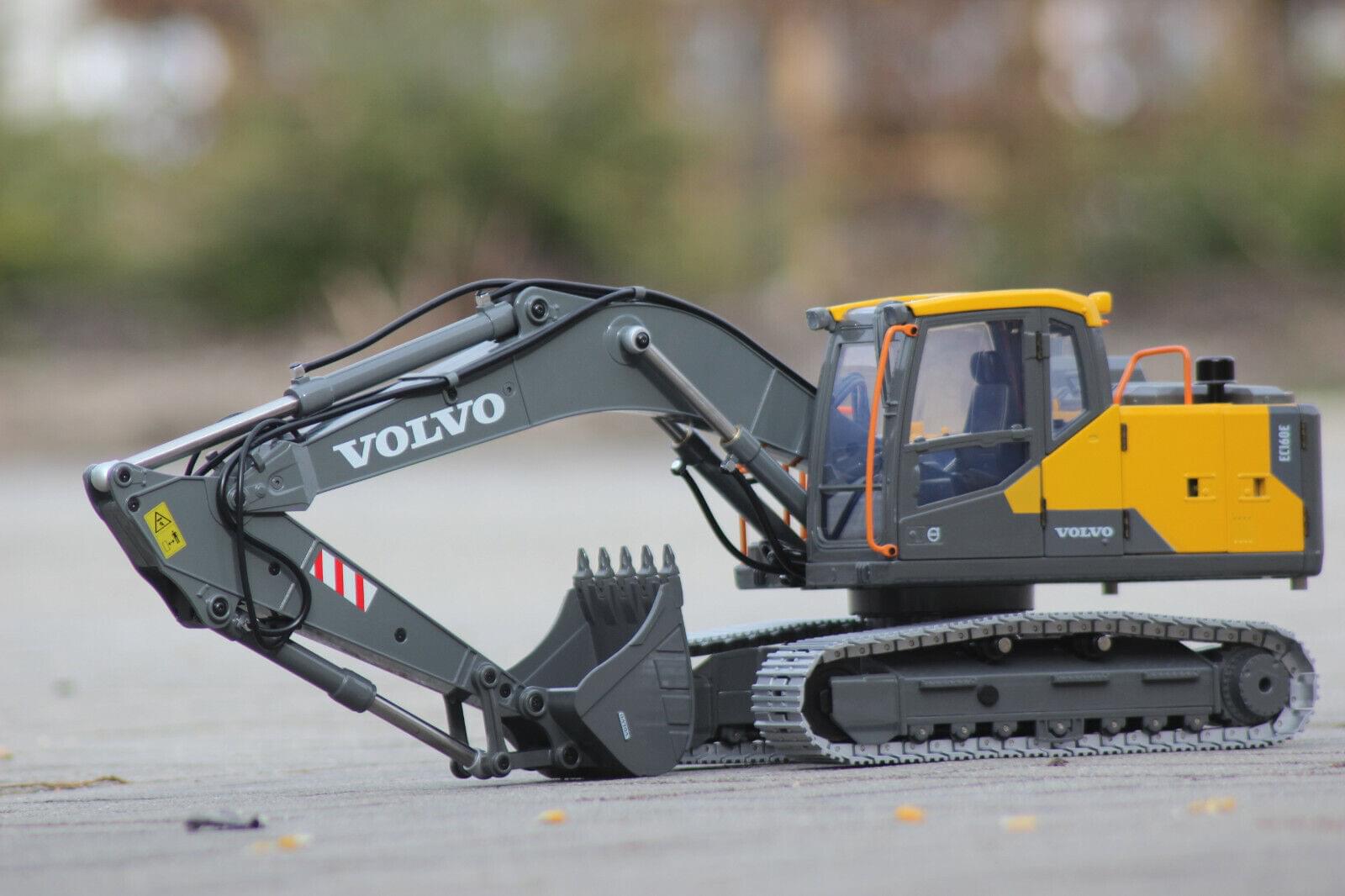 Volvo EC160E - Pelle RC électrique entièrement métallique 1/14 - Breizh Modélisme.