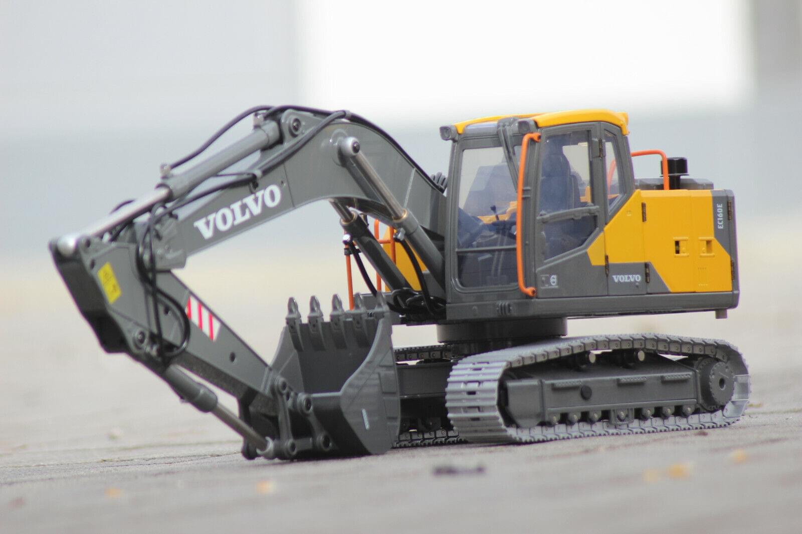 Volvo EC160E - Pelle RC électrique entièrement métallique 1/14 - Breizh Modélisme.