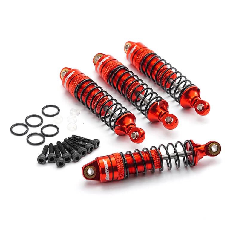 Ensemble d'amortisseurs aluminium rouge (x4) Fastrax Arrma Grom/Granite/Mojave - FTAR064R