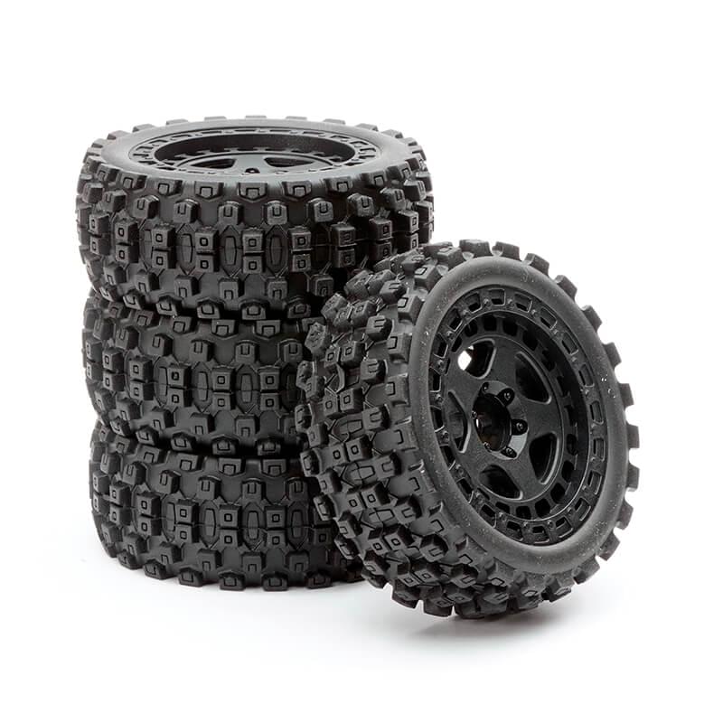 Ensemble de 4 roues Fastrax Arrma Grom - FTAR070BK