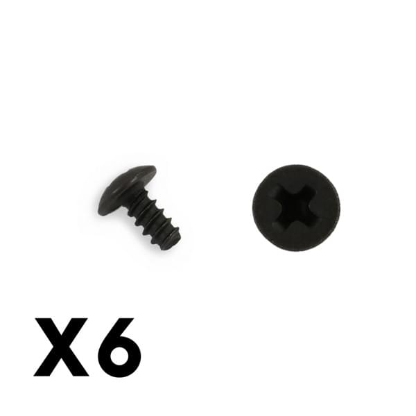6 vis à tête parapluie M3x6mm - FTX6548 - Breizh Modélisme.