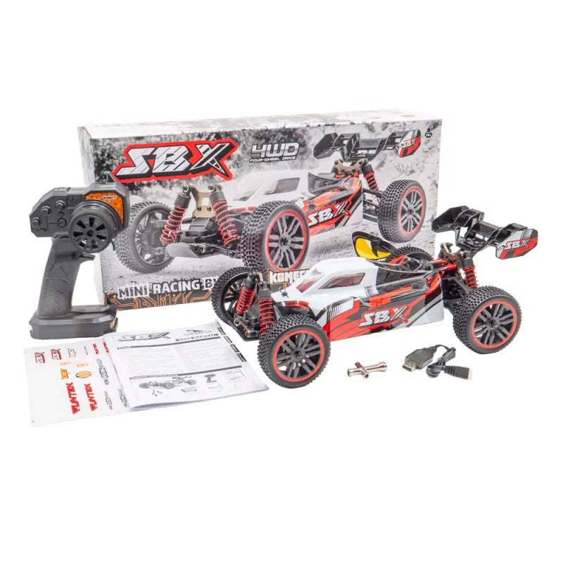 Voiture radiocommandée Funtek SBX Buggy 1/12 XL Rouge 45km/h