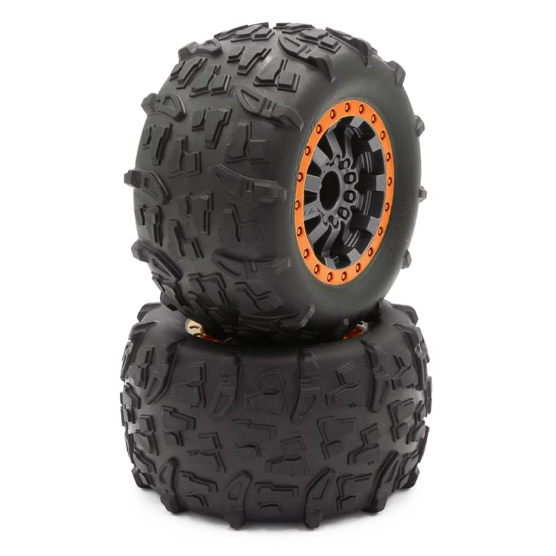 2 Roues complètes orange Funtek STX Sport - FTK-21064 - Breizh Modélisme.