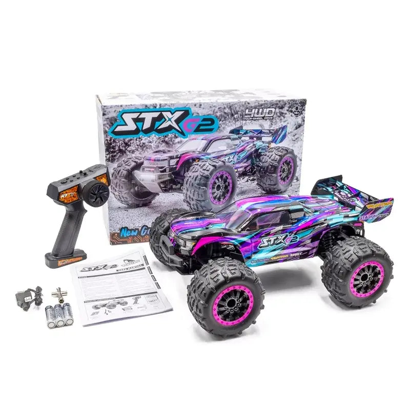 Voiture radiocommandée Funtek STX G2 violet 4wd 1/12 XL