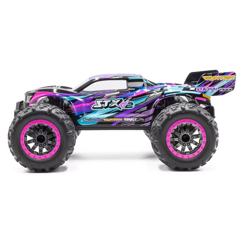 Voiture radiocommandée Funtek STX G2 violet 4wd 1/12 XL