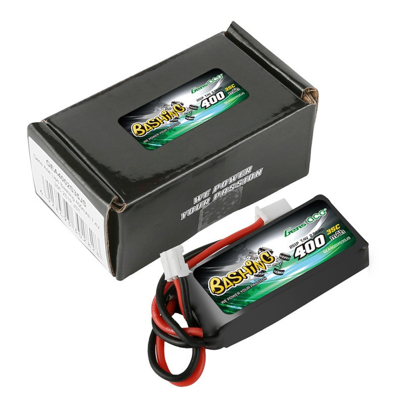 Batterie Lipo 2S Gens ace Bashing 7.4v 400mAh 2S pour Axial 1/24 - Breizh Modélisme.