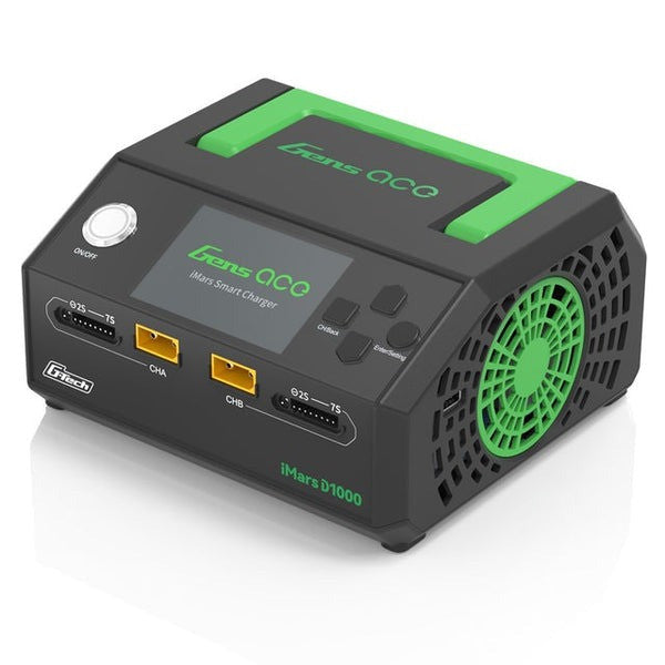Chargeur duo intelligent Gens ace iMars D1000 CA 1000 W G-Tech - GEAD1000-EB - Breizh Modélisme.