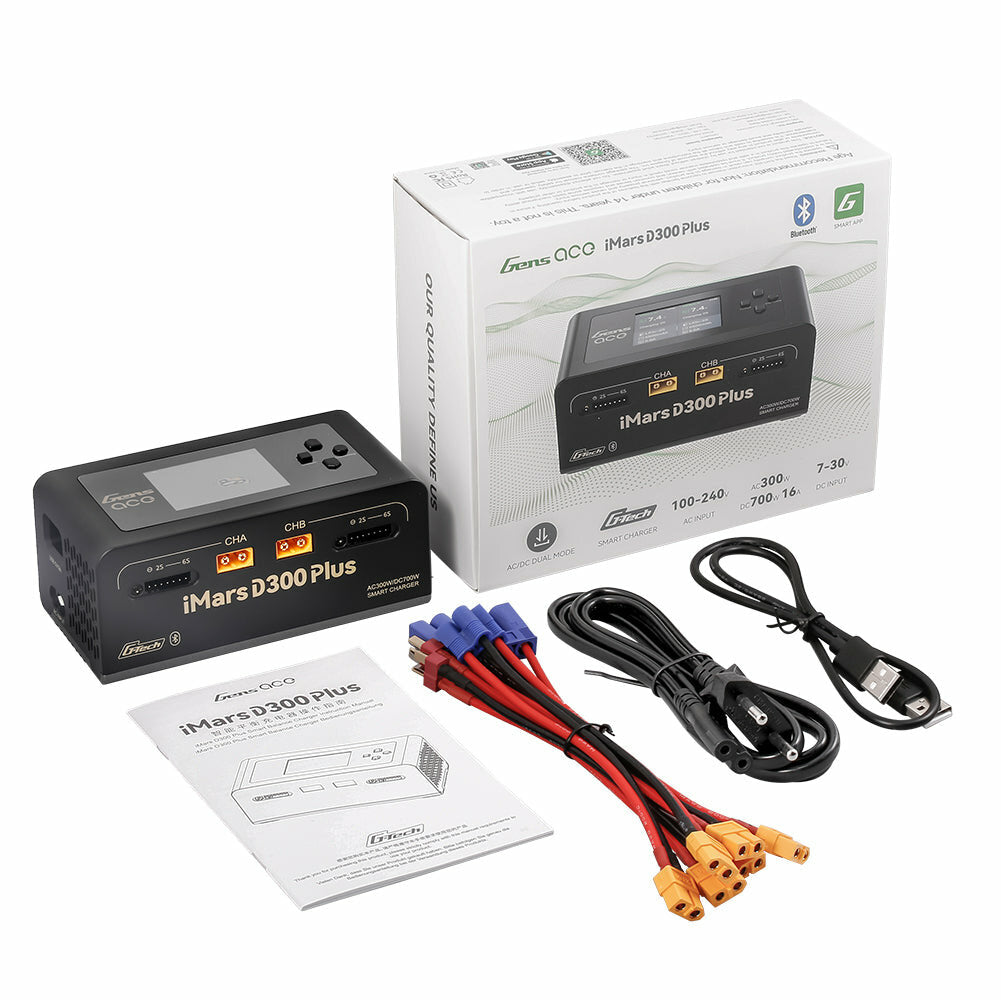 Chargeur Duo Imars Gens Ace D300 PLUS G-tech 300w (2 sorties 150watts)