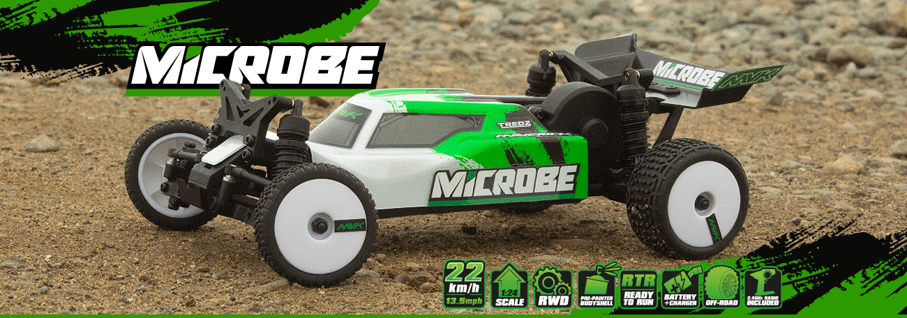 Buggy 1/24 Maverick Microbe – Voiture RC Tout-Terrain MV150803
