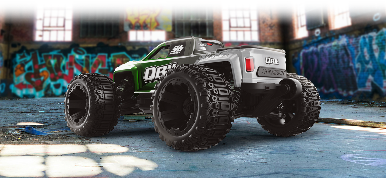 Maverick QBIT Monster truck 1/16 version charbon 151004