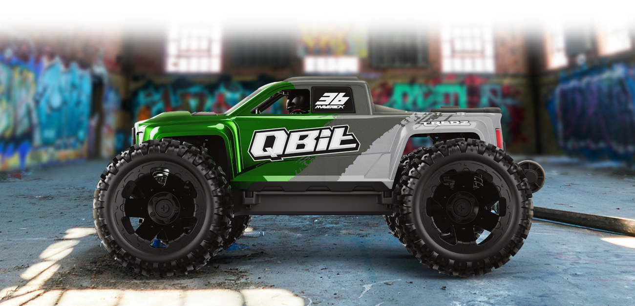 Maverick QBIT Monster truck 1/16 version charbon 151004