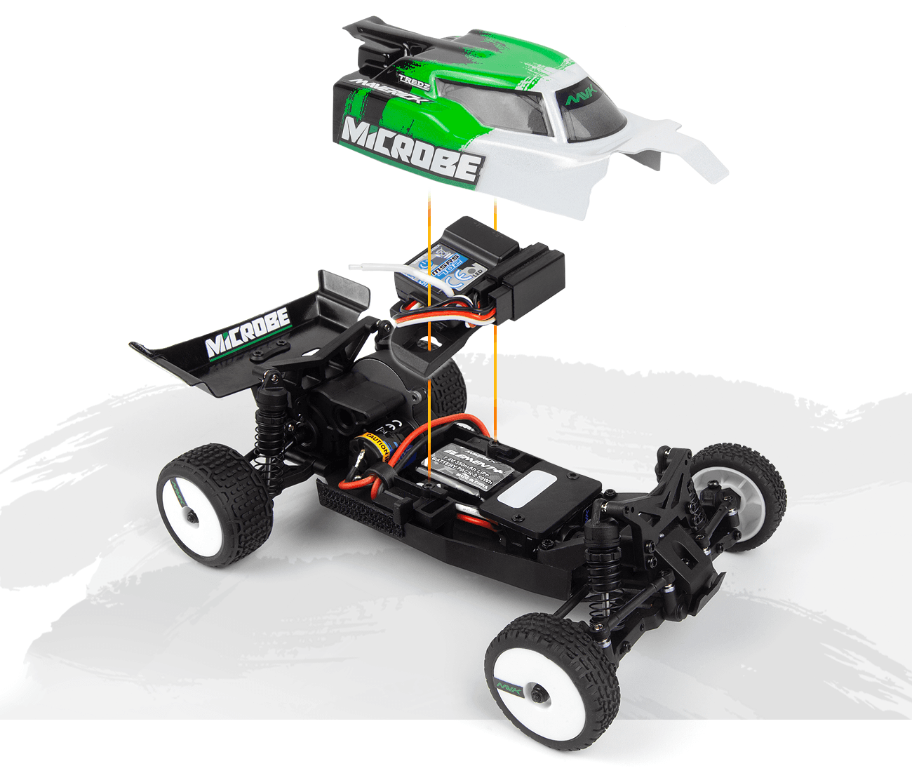 Buggy 1/24 Maverick Microbe – Voiture RC Tout-Terrain MV150803