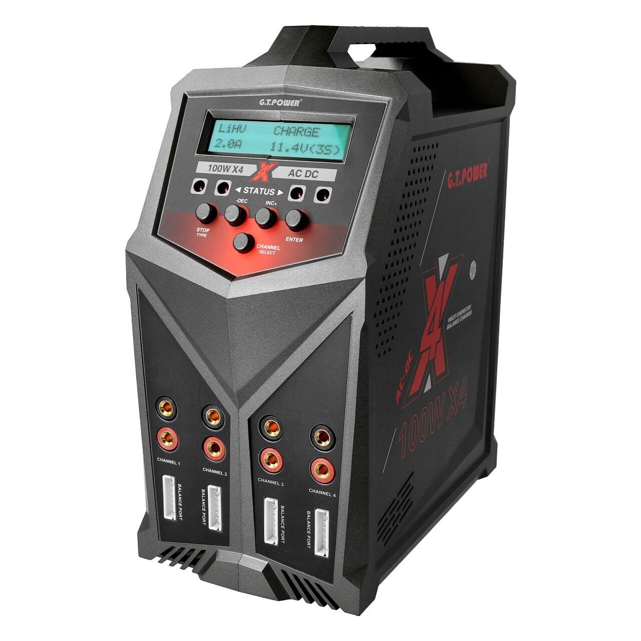 Chargeur LiPo 1-6s 100W AC GTPower X4 - GT149