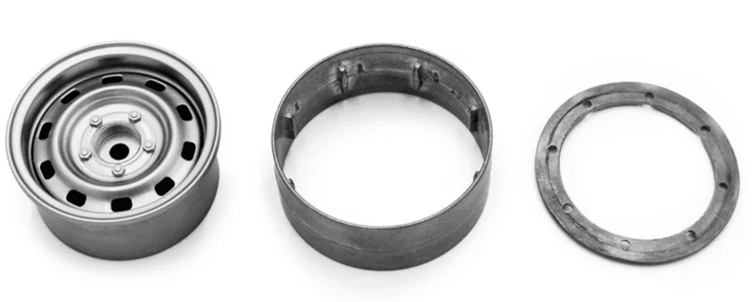 4 jantes Crawler Metal 1.9 beadlock Classic 2 Grise - HT-SU1802027 - Breizh Modélisme.
