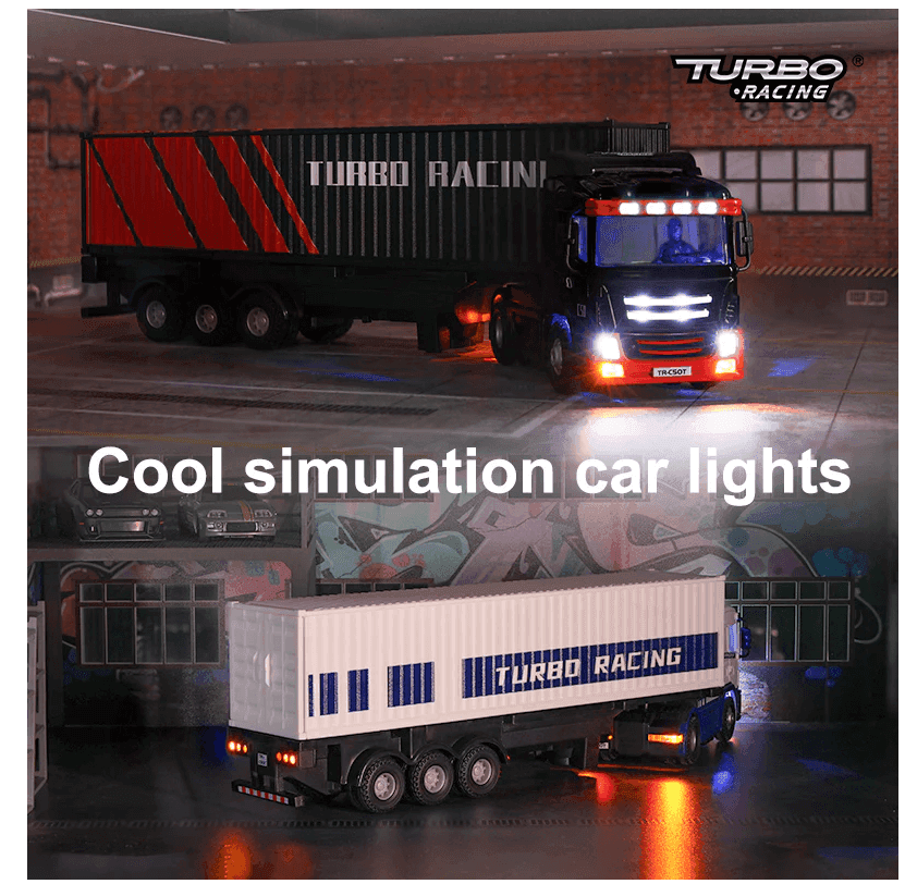 Camion Turbo Racing 1/76ème blanc TB-C50-WH - Breizh Modélisme.
