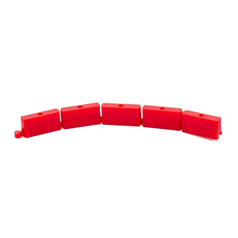 Elements de rail en plastique rouge pour piste turbo Racing (50 pcs) - TB-760076 - Breizh Modélisme.