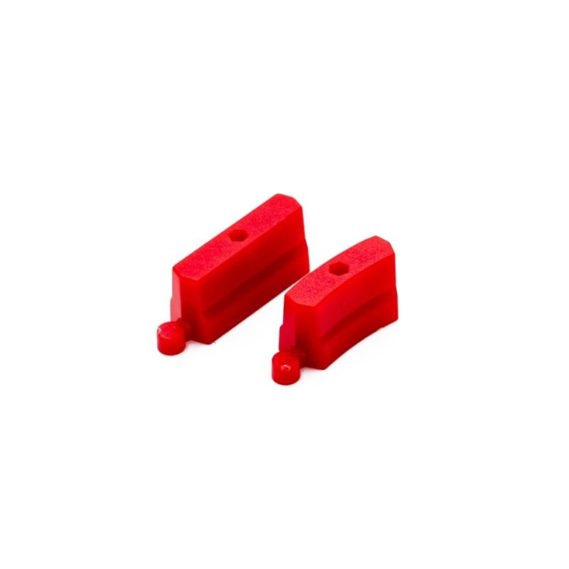 Elements de rail en plastique rouge pour piste turbo Racing (50 pcs) - TB-760076 - Breizh Modélisme.
