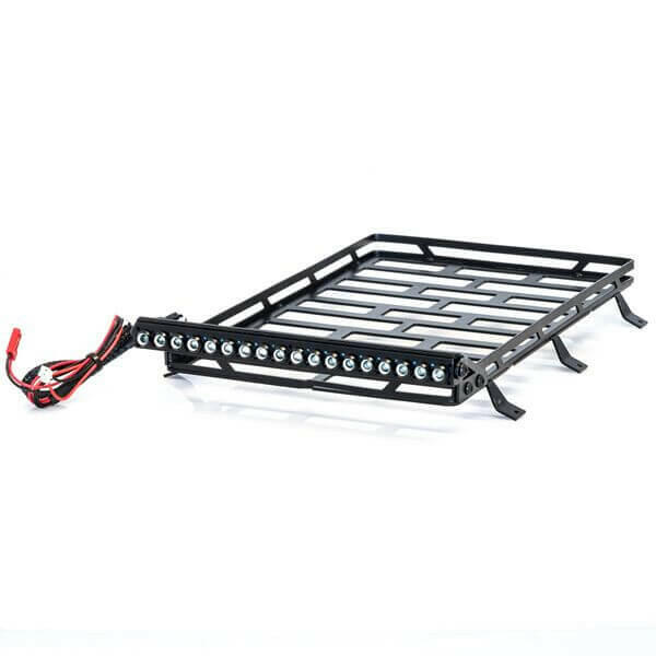 Galerie de toit en acier avec barre Led (245x153x45mm) - Hobbytech HT-SU1801085 - Breizh Modélisme.