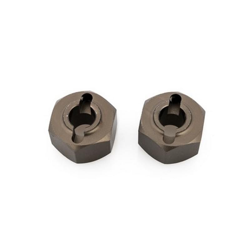 Hexagone de roue Arrière en alu (x2) Hobbytech REV-BX025 - Breizh Modélisme.