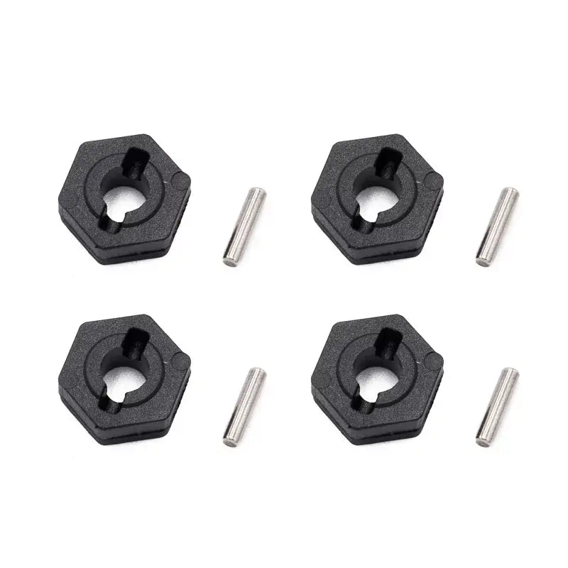 Hexagone de roues + clavette (x4) Xmid Hobbytech MID-021 - Breizh Modélisme.