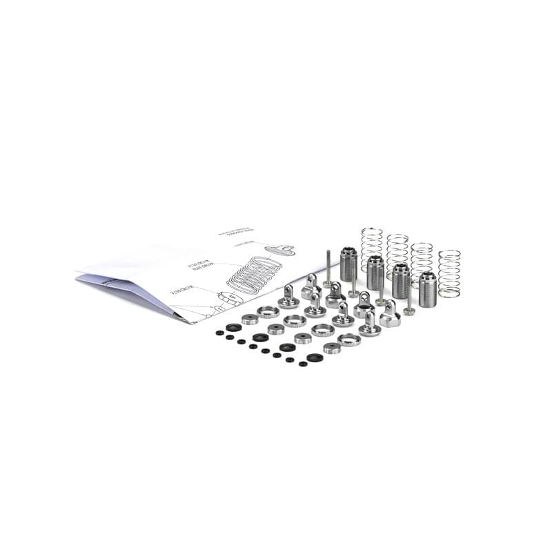 Kit complet de 4 amortisseurs Hydraulique alu Carisma GT24B 16336 - Breizh Modélisme.