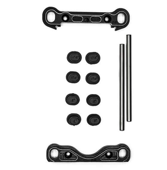 Kit complet optionnel cales avants renforcées en alu 7075 - Hobbytech STRS-132-FR - Breizh Modélisme.