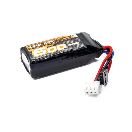 Konect batterie Li-Po 2S 7.4V 600mAh pour CRX18 - KN-LP2S600 - Breizh Modélisme.