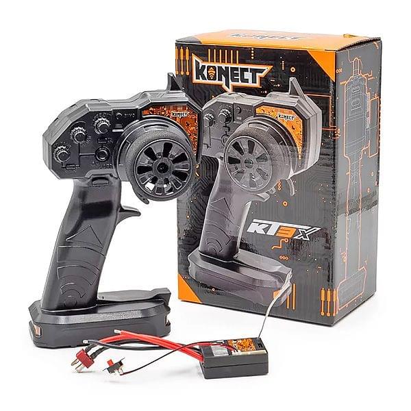 Konect Radio 2.4Ghz KT3X avec Module 2 en 1 KN-KR21 - KN-KT3X-KR21 - Breizh Modélisme.