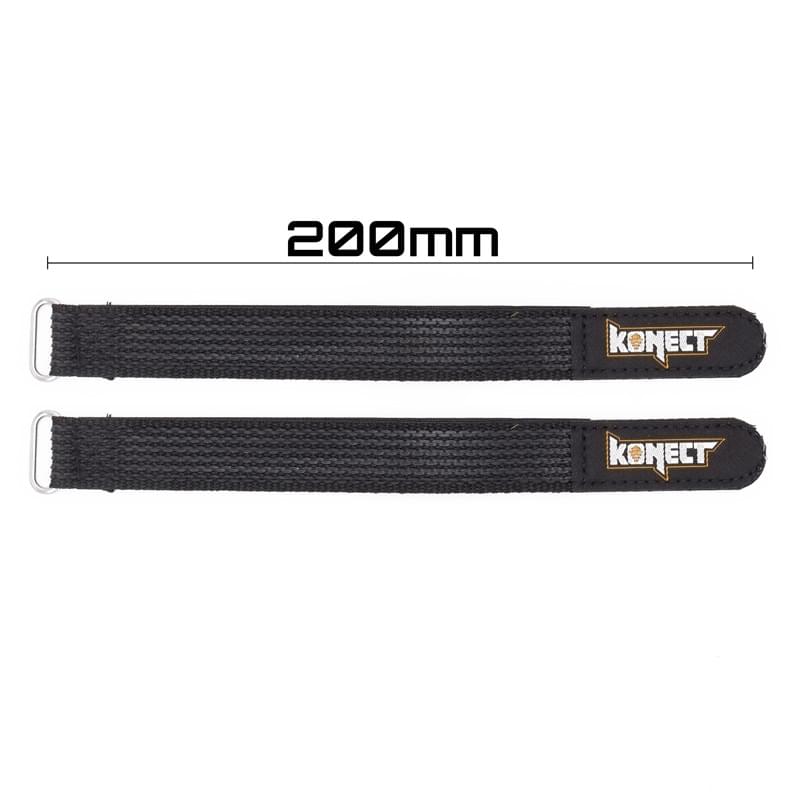 Konect Strap, velcro pour accus LiPo 200 mm (x2) KN-LIPO.STRAP-200 - Breizh Modélisme.